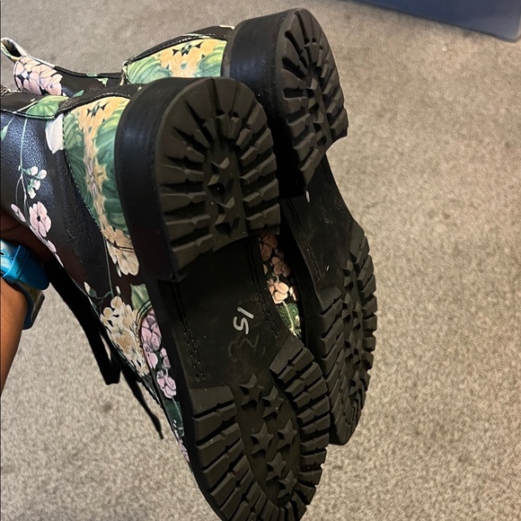 Steve Madden Multicolor Floral Ankle Boots - Picture 3 of 4